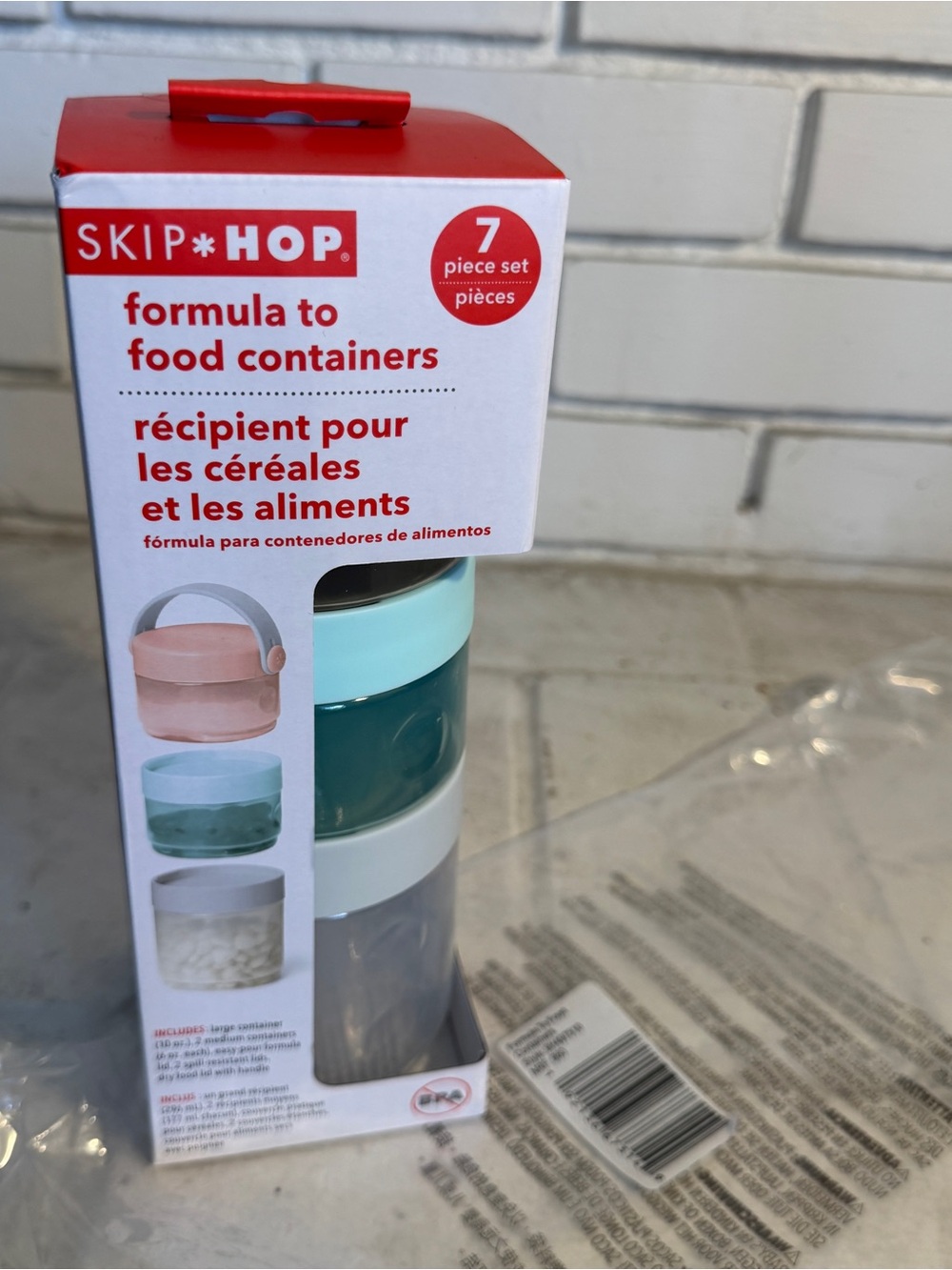 New Skip Hop Formula to Food Containers - 7-Piece Stackable Set (Sealed)